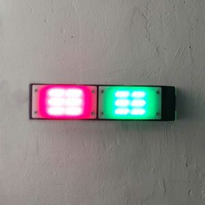 Bloc feu rouge /vert sur support